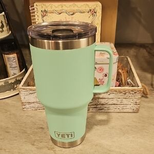 YETI Seafoam Green Travel Mug